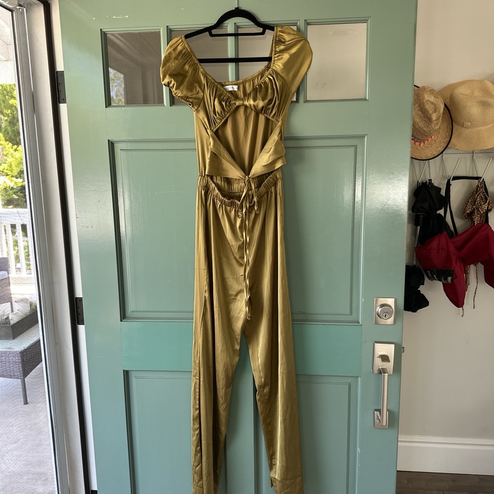 12th Tribe Gold Jumpsuit Radiant Style